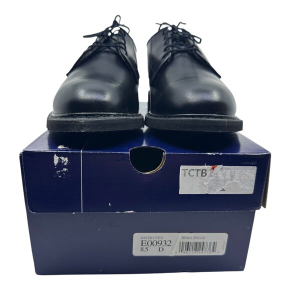 Bates Lites Black Leather Oxford Men 8.5D Black Military E00932 Dress NIB - Picture 16 of 16
